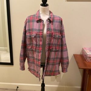 Lined flannel shirt